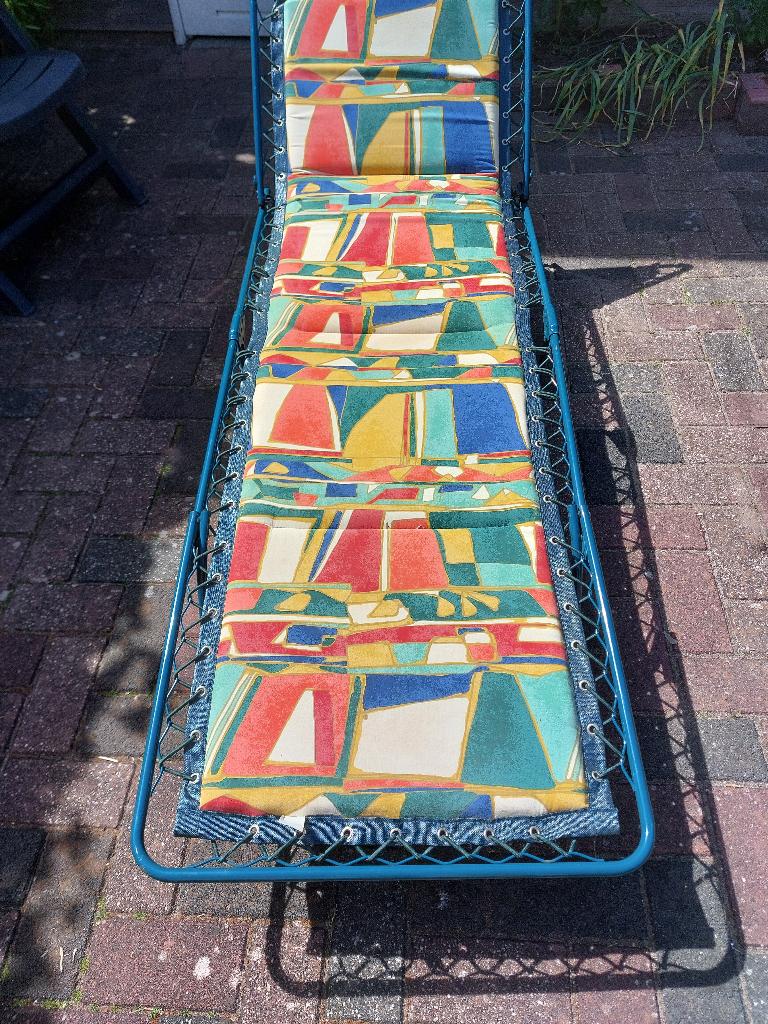 Lafuma ligbed, Tuin en Terras, Ophalen, Zo goed als nieuw, Aluminium, Inklapbaar