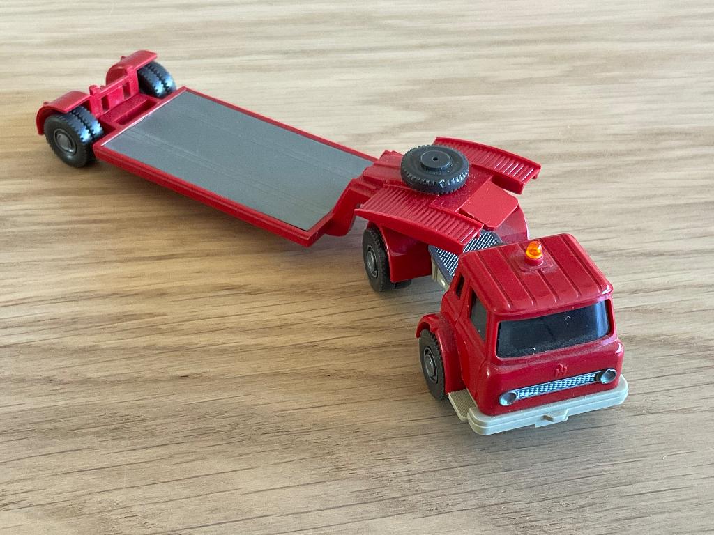 Wiking 502/3e Int. Harvester Dieplader, Ophalen of Verzenden, Zo goed als nieuw, Bus of Vrachtwagen, Wiking