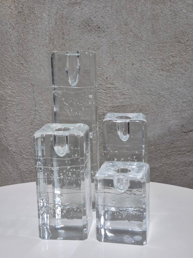 4 x vintage Iittala Arkipelago ice  kandelaars, Ophalen of Verzenden