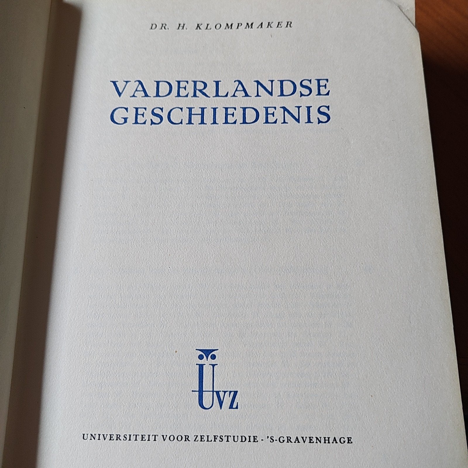 Vaderlandse Geschiedenis - Dr. H. Klompmaker, Ophalen of Verzenden, 20e eeuw of later, Zo goed als nieuw, Dr. H. Klompmaker