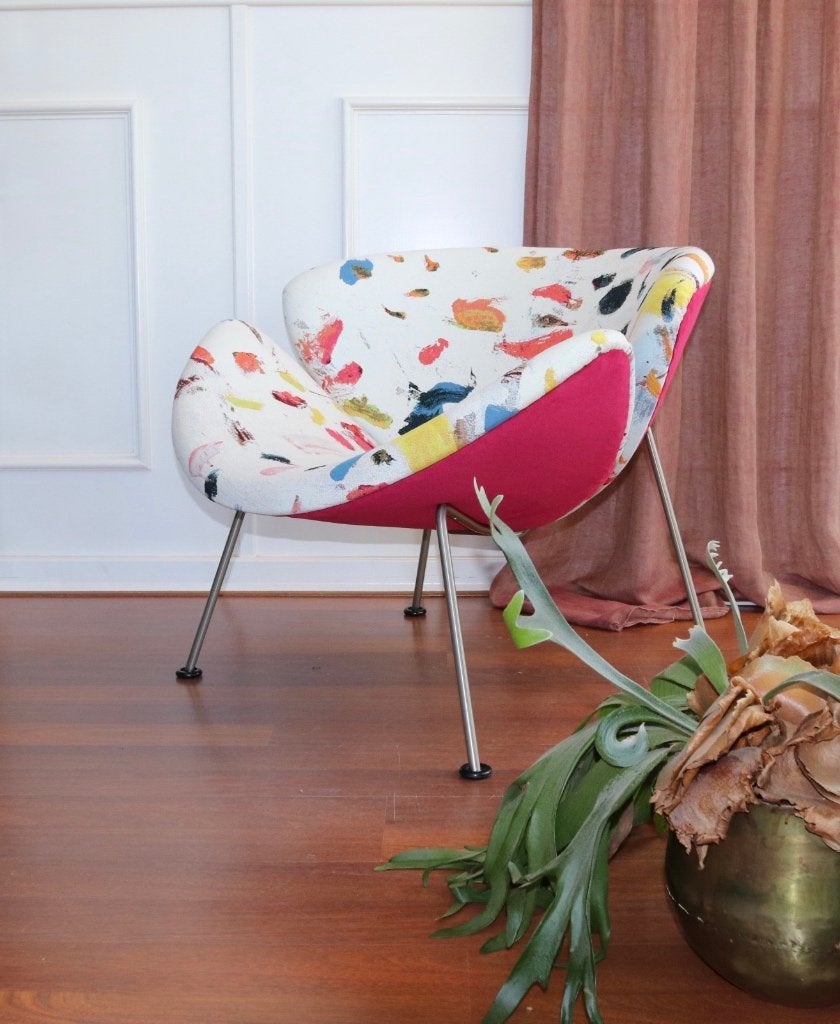 Artifort Orange Slice fauteuil | Pierre Frey, Ophalen of Verzenden, Zo goed als nieuw, Stof, 75 tot 100 cm