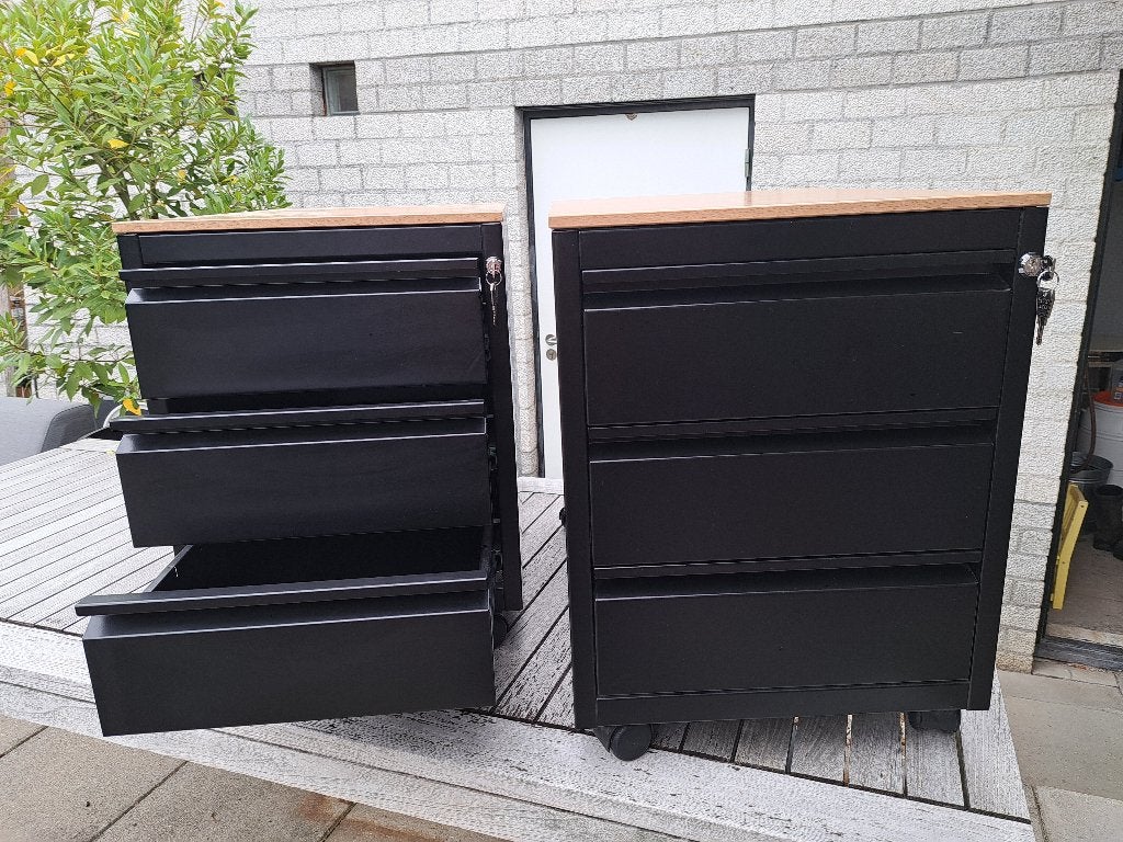 Bureau ladekasten op wielen, Huis en Inrichting, Minder dan 50 cm, Zo goed als nieuw, 3 of 4 laden, Minder dan 100 cm