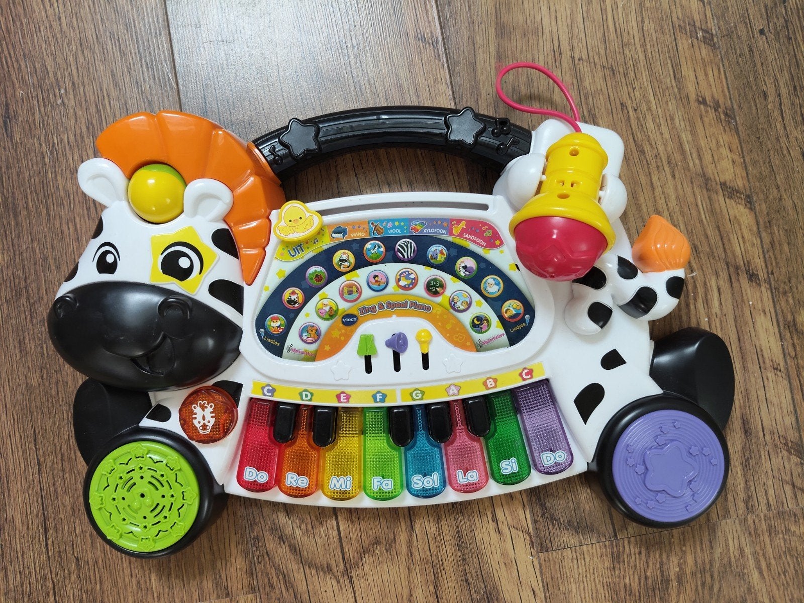 VTech Zebra Piano - Interactief Muzikaal Speelgoed, Ophalen, Zo goed als nieuw, 6 maanden tot 2 jaar