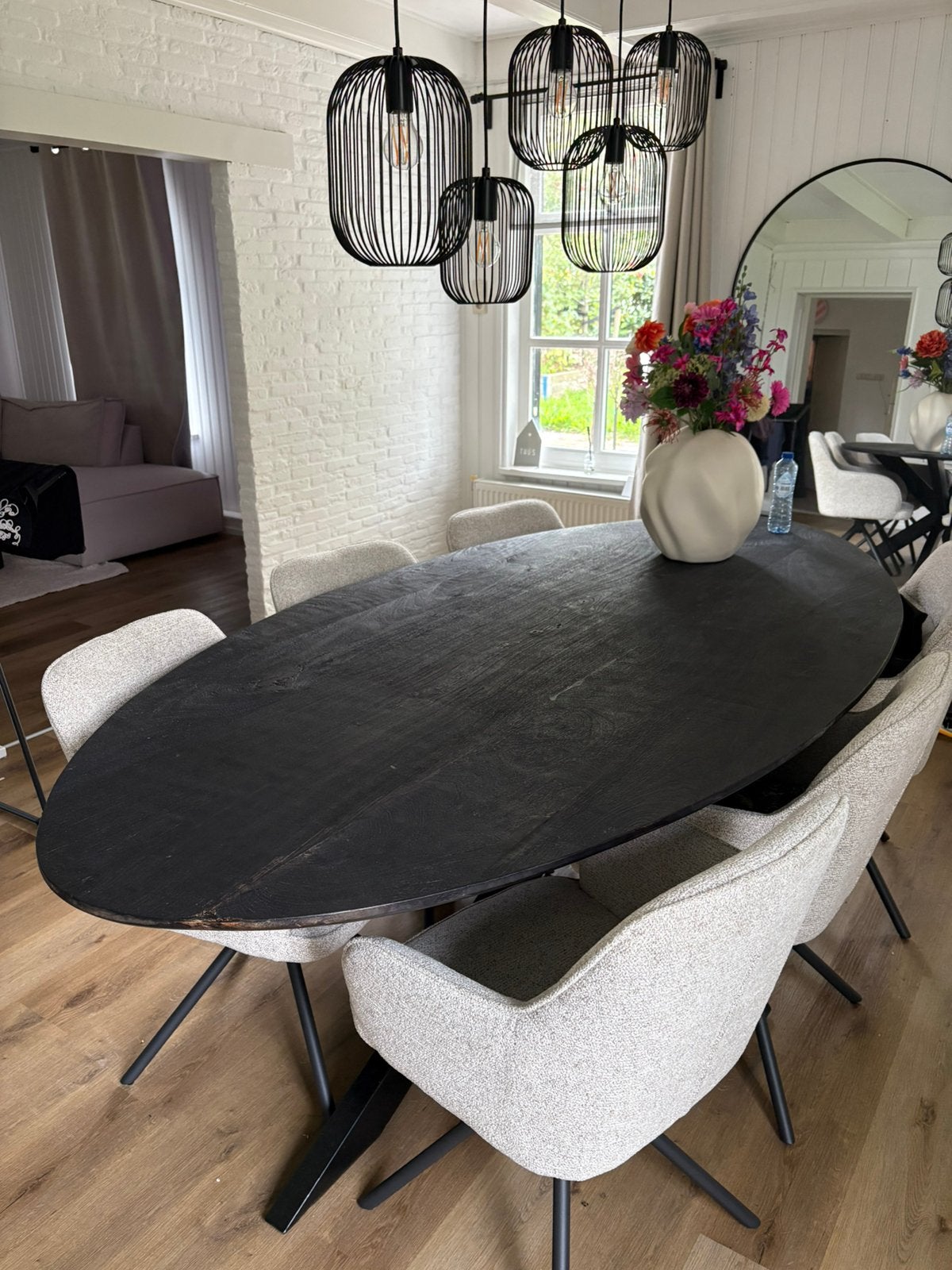 Grote eettafel!, Ophalen, Gebruikt, Eikenhout, Vijf personen of meer