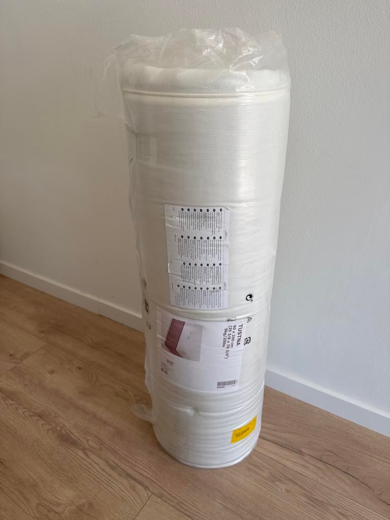 Ikea Tustna topmatras 90x200 cm - Nieuw in verpakking, Ophalen, 90 cm, Eenpersoons, Nieuw