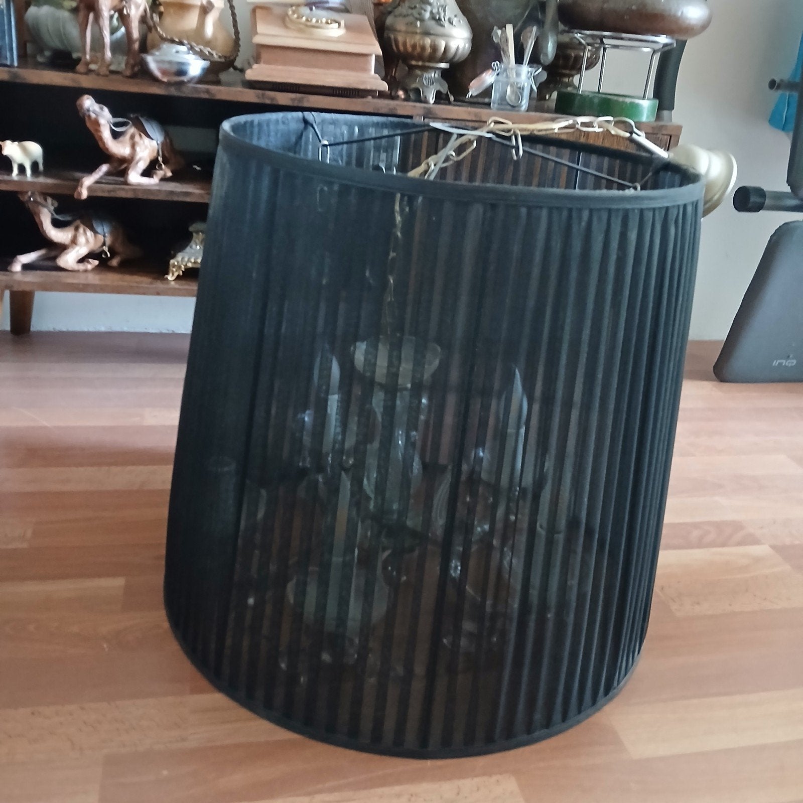 Mooie zwart plafonlamp, Ophalen of Verzenden, Zo goed als nieuw