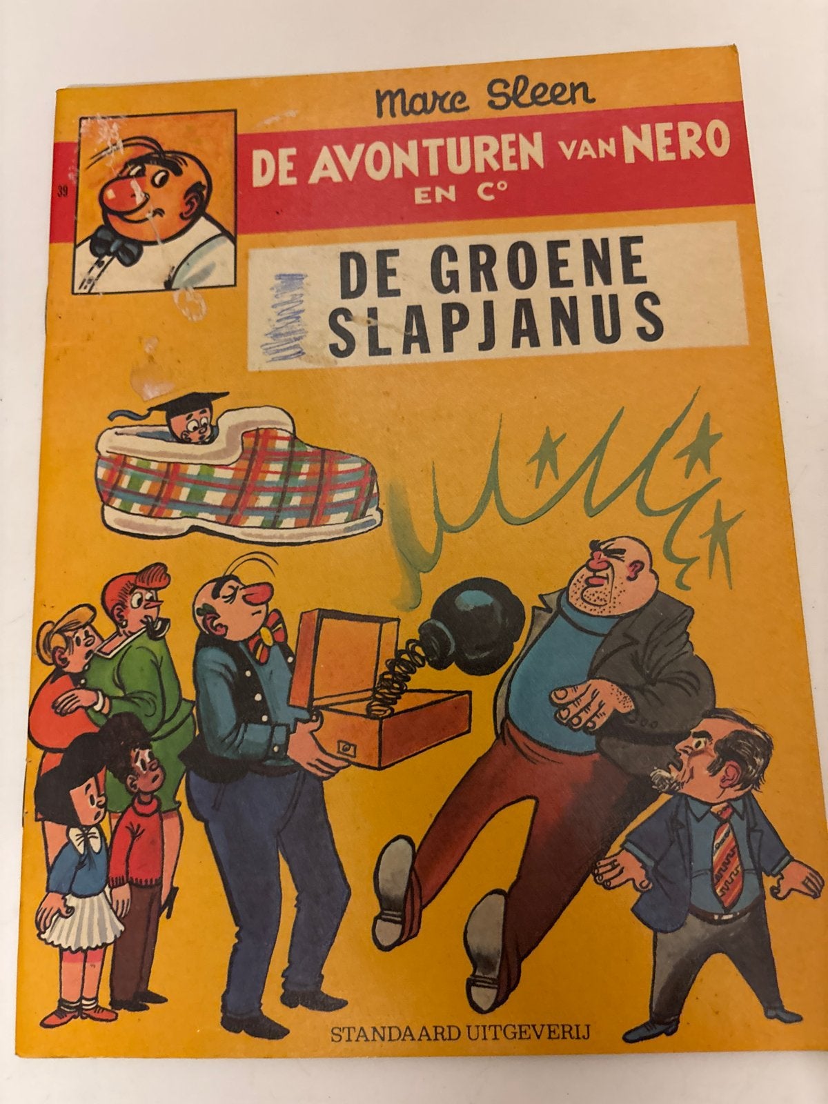 Nero en Co - De Groene Slapjanus - Marc Sleen, Eén stripboek, Ophalen of Verzenden, Gelezen
