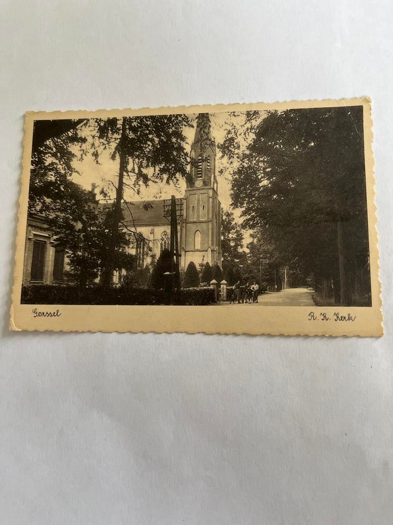 Ansichtkaart Gorssel R.K. Kerk, Verzamelen, Ansichtkaarten | Nederland, Ophalen of Verzenden, 1940 tot 1960, Gelopen, Gelderland