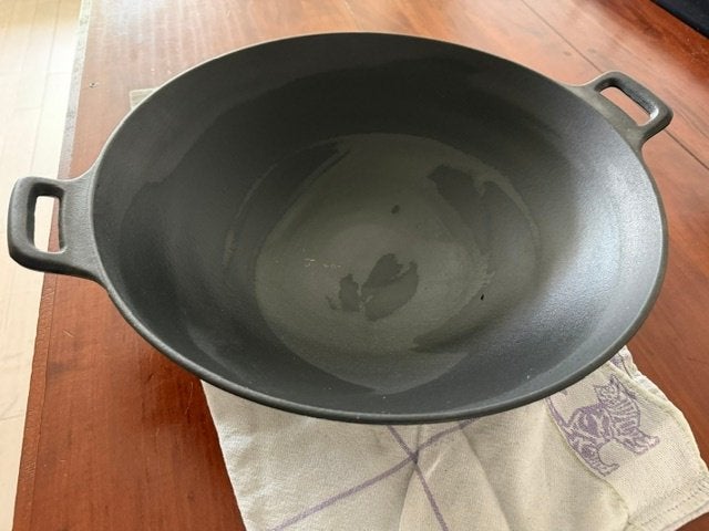 wok, Ophalen, Zo goed als nieuw, Gietijzer, Wok