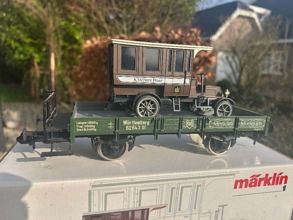 Marklin Spoor 1 85804 OVP Museumwagen 1991 K.WURTT.POST, Wisselstroom, Ophalen of Verzenden, Märklin, Nieuw