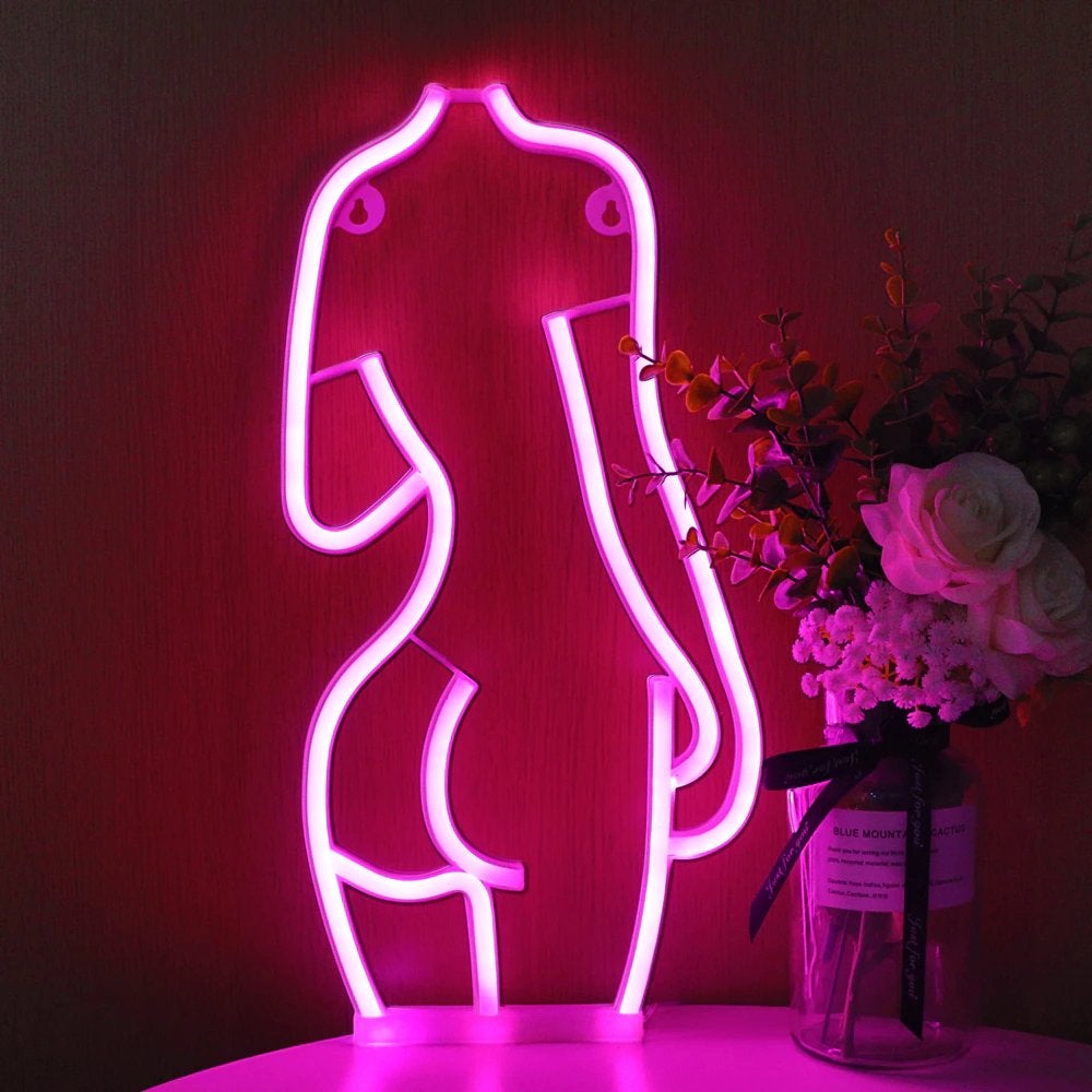 Naakt Vrouwen Lichaam Neon Lamp Sexy Lampje Led Dame Vrouw, Huis en Inrichting, Verzenden, Nieuw