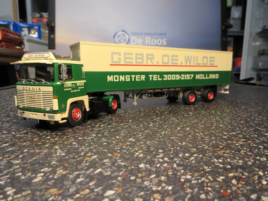 Tekno Scania 140 super Gebr. De Wilde met certificaat, Ophalen of Verzenden, Nieuw, Bus of Vrachtwagen, Tekno