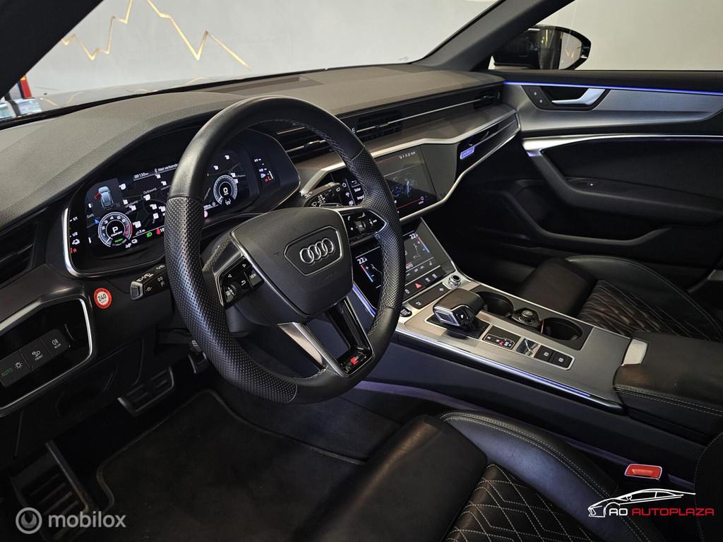 Audi A6 Avant 55 TFSI e quattro 3x S-line Competition Panora, Auto's, Automaat, Zwart, 4 cilinders, Zwart