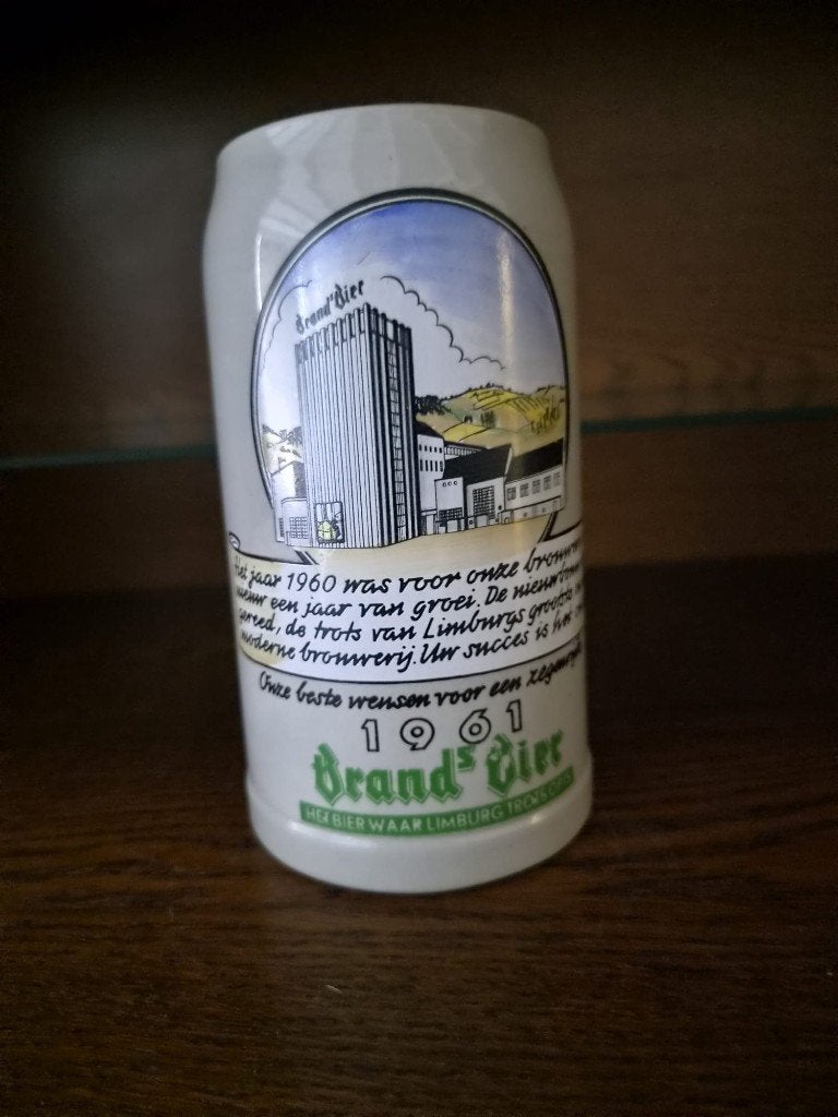 Brand Bier pul 1960, Verzamelen, Biermerken, Ophalen, Zo goed als nieuw, Pul(len), Brand