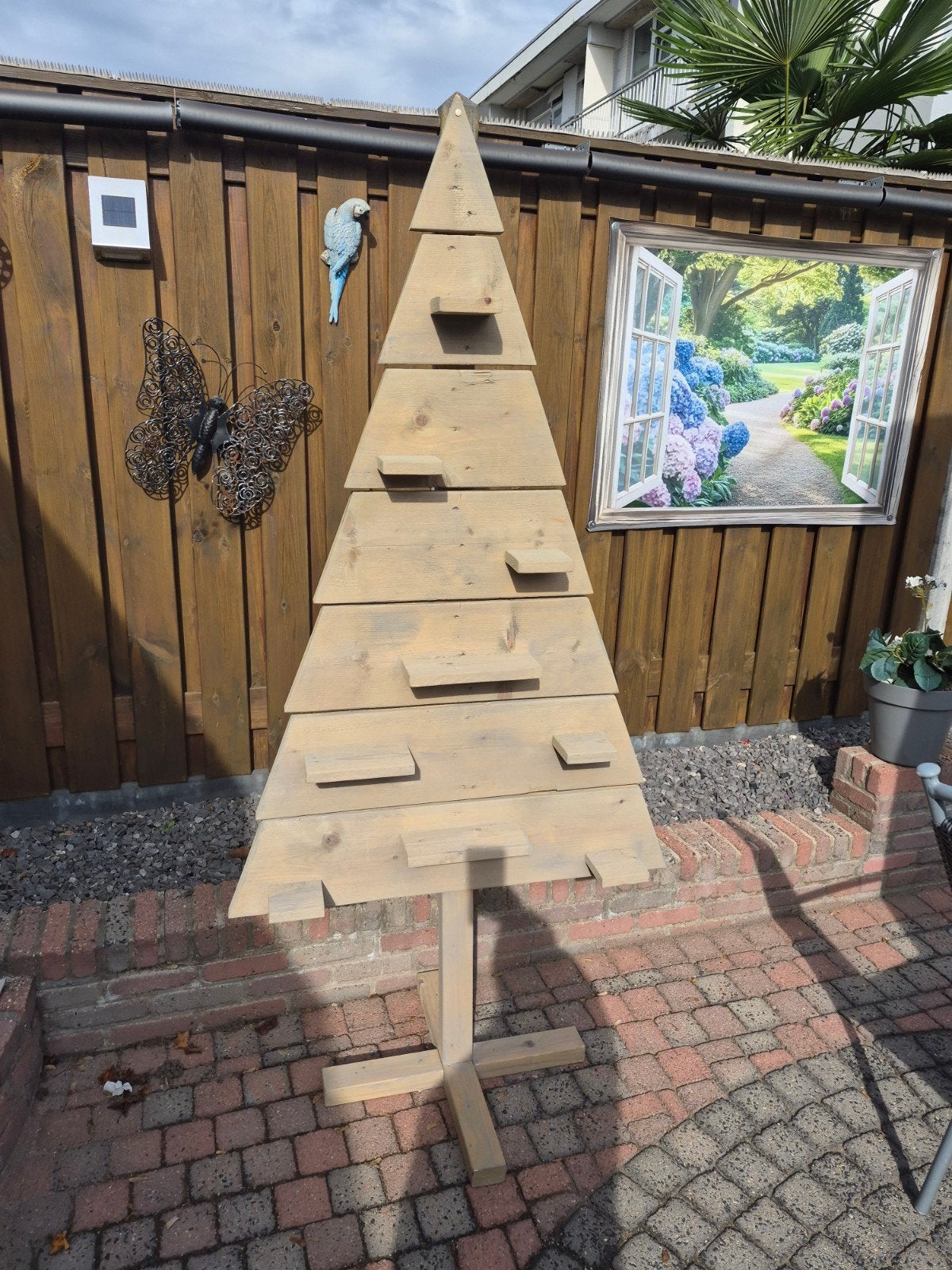 Houten kerstboom met planken - Uniek en duurzaam, Diversen, Ophalen