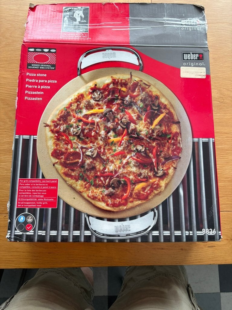 weber gbs pizza steen, Ophalen, Gebruikt, Weber