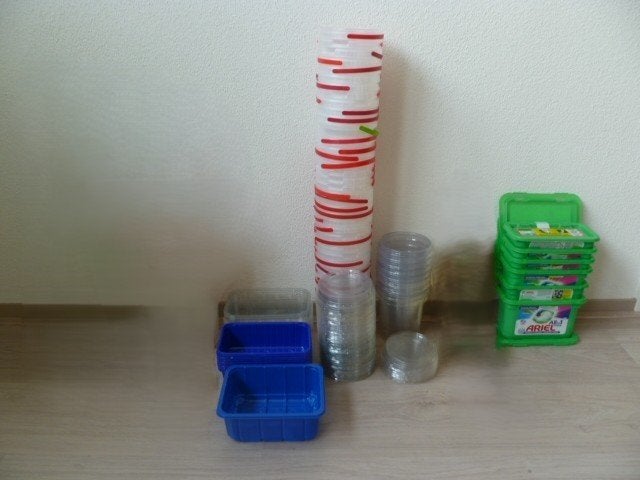 Diverse plastic emmertjes/bakjes etc. Voor vele doeleinden., Ophalen of Verzenden, Zo goed als nieuw
