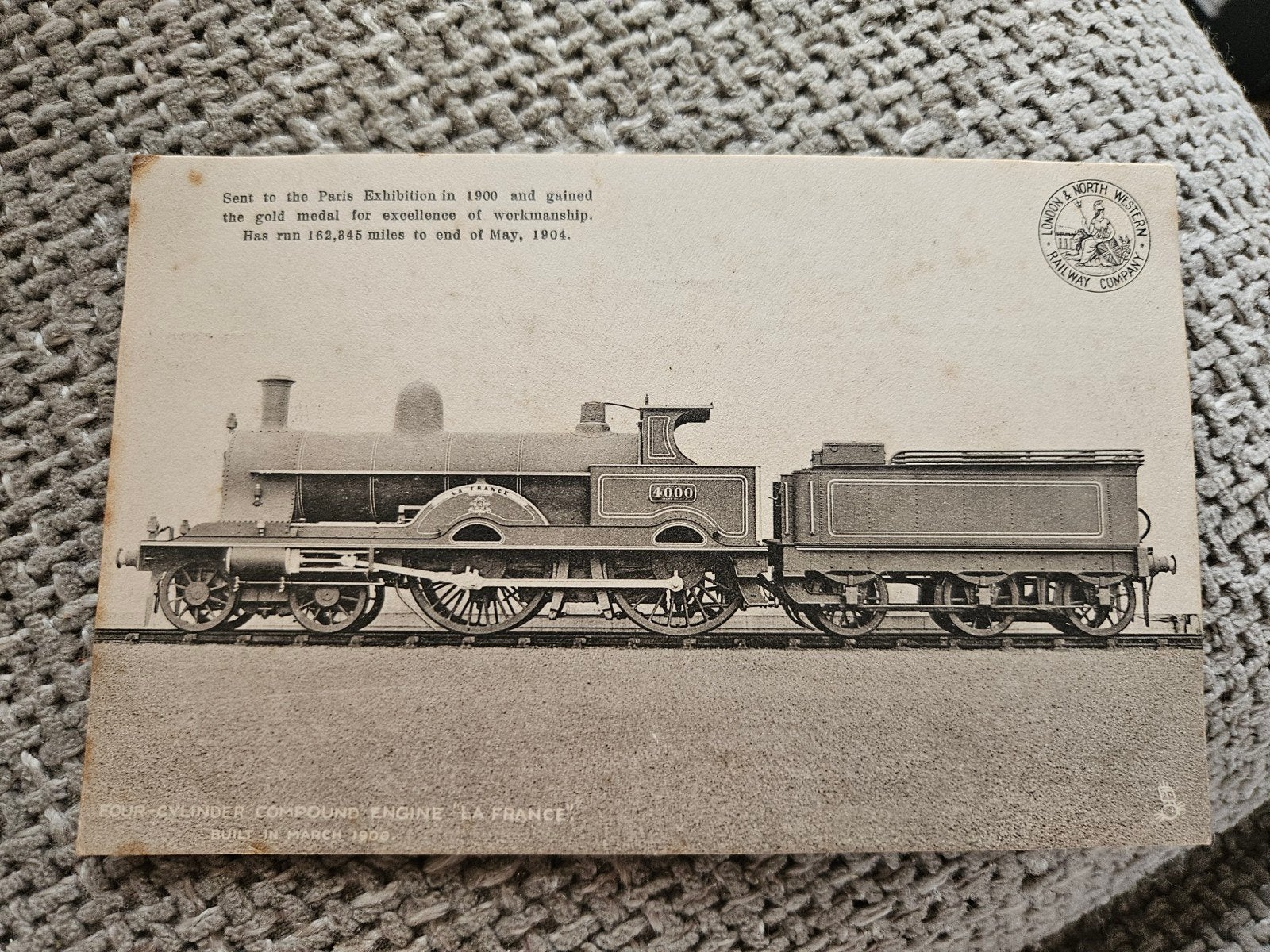 L.N.W.R. locomotief, 1909, Ophalen of Verzenden, Voor 1920, Gelopen, Voertuig