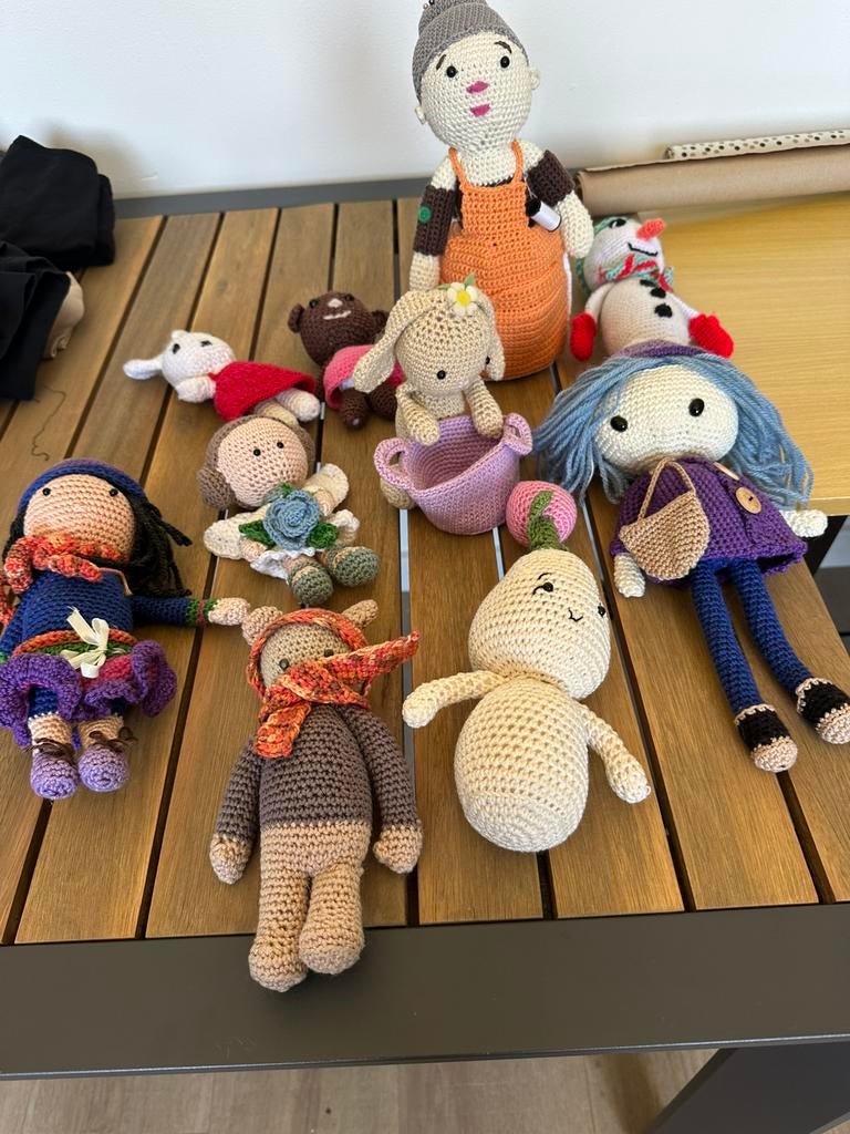 Gehaakte poppetjes (zelf gehaakt), Hobby en Vrije tijd, Ophalen of Verzenden, Nieuw, Haken, Overige typen
