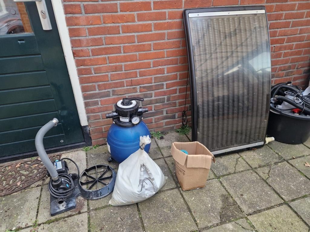 Zwembadfilters wartme paneel zandfilter pomp zwembad, Tuin en Terras, Ophalen, Gebruikt