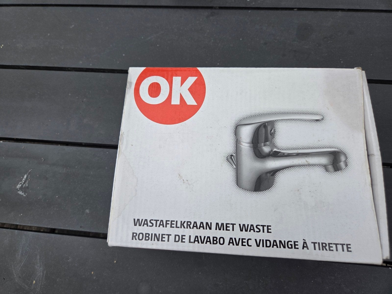 Wastafelkraan met waste, Ophalen of Verzenden, Nieuw, Chroom, Kraan
