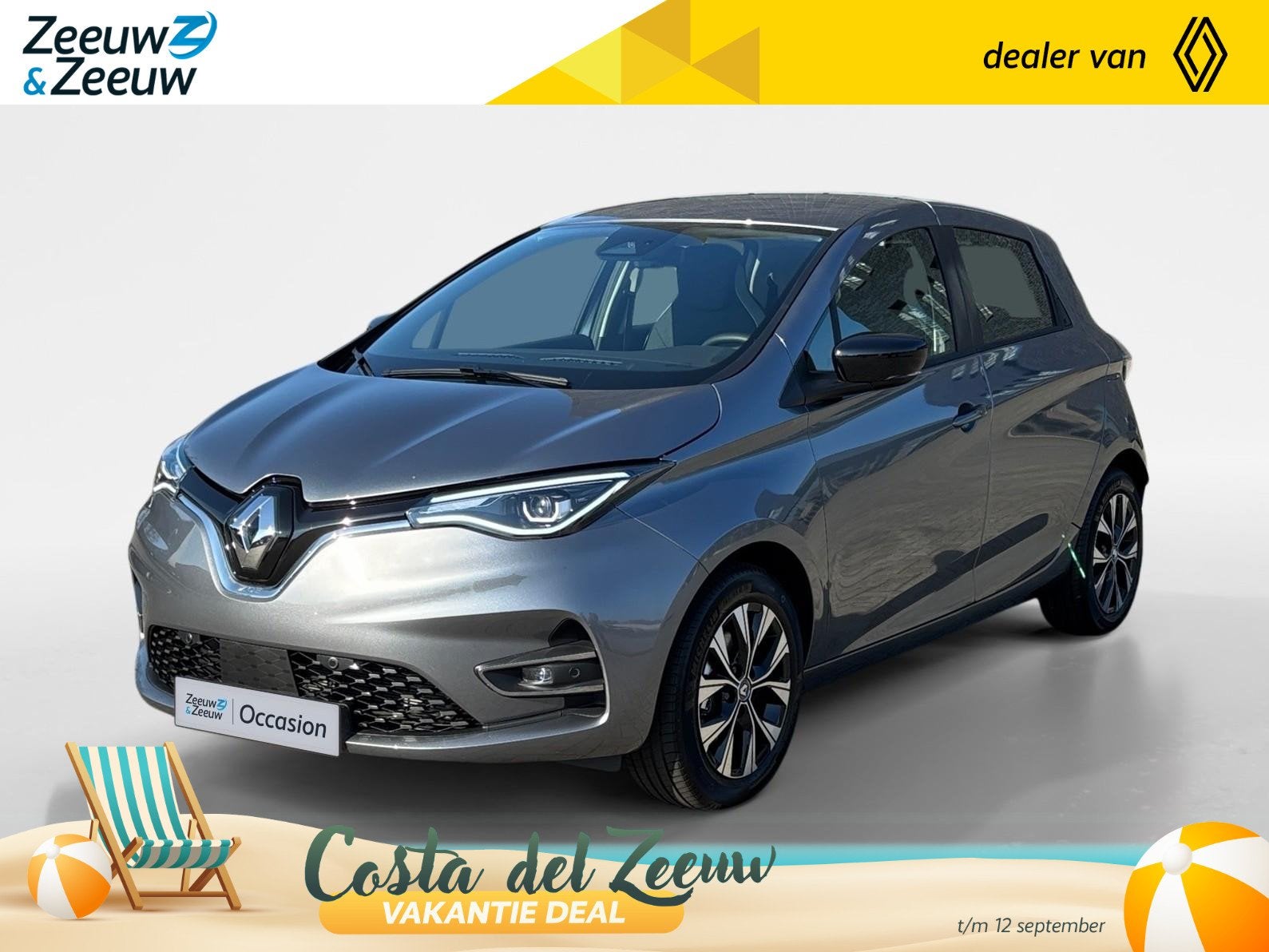 Renault ZOE R135 Evolution 52 kWh Automaat | DEMO | Camera |, Auto's, 12 maanden, Zwart, 180 min, Origineel Nederlands