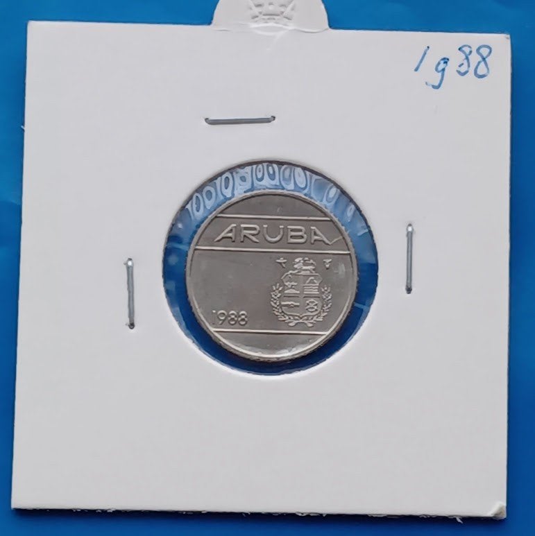Aruba 10 cent 1988 - FDC, Postzegels en Munten, Munten | Nederland, Verzenden, Koningin Beatrix, 10 cent, Losse munt