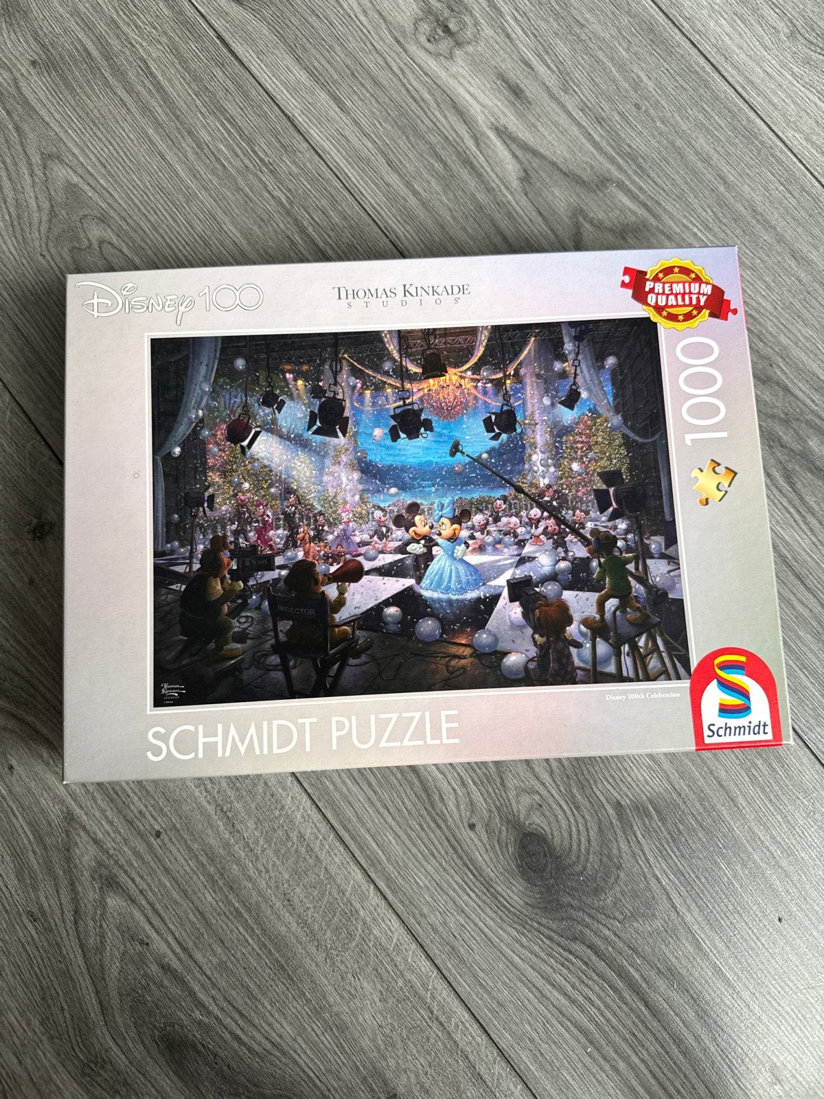 Schmidt Disney 100 Thomas Kinkade Studio Legpuzzel 1000 stuk, Ophalen of Verzenden, 500 t/m 1500 stukjes, Zo goed als nieuw, Legpuzzel