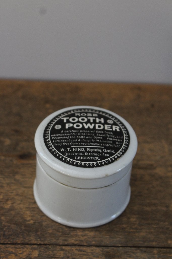 Oud advertising potje Rose Tooth Powder *Pronck & Praal*, Ophalen of Verzenden