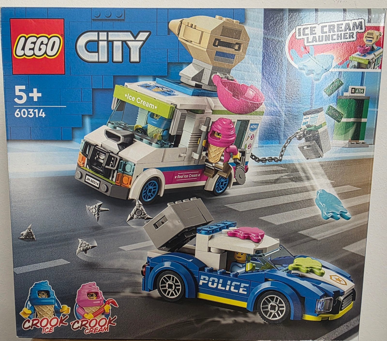 Lego 60314 ijswagen politie achtervolging. Lees info!, City, Lego, Ophalen of Verzenden, Zo goed als nieuw
