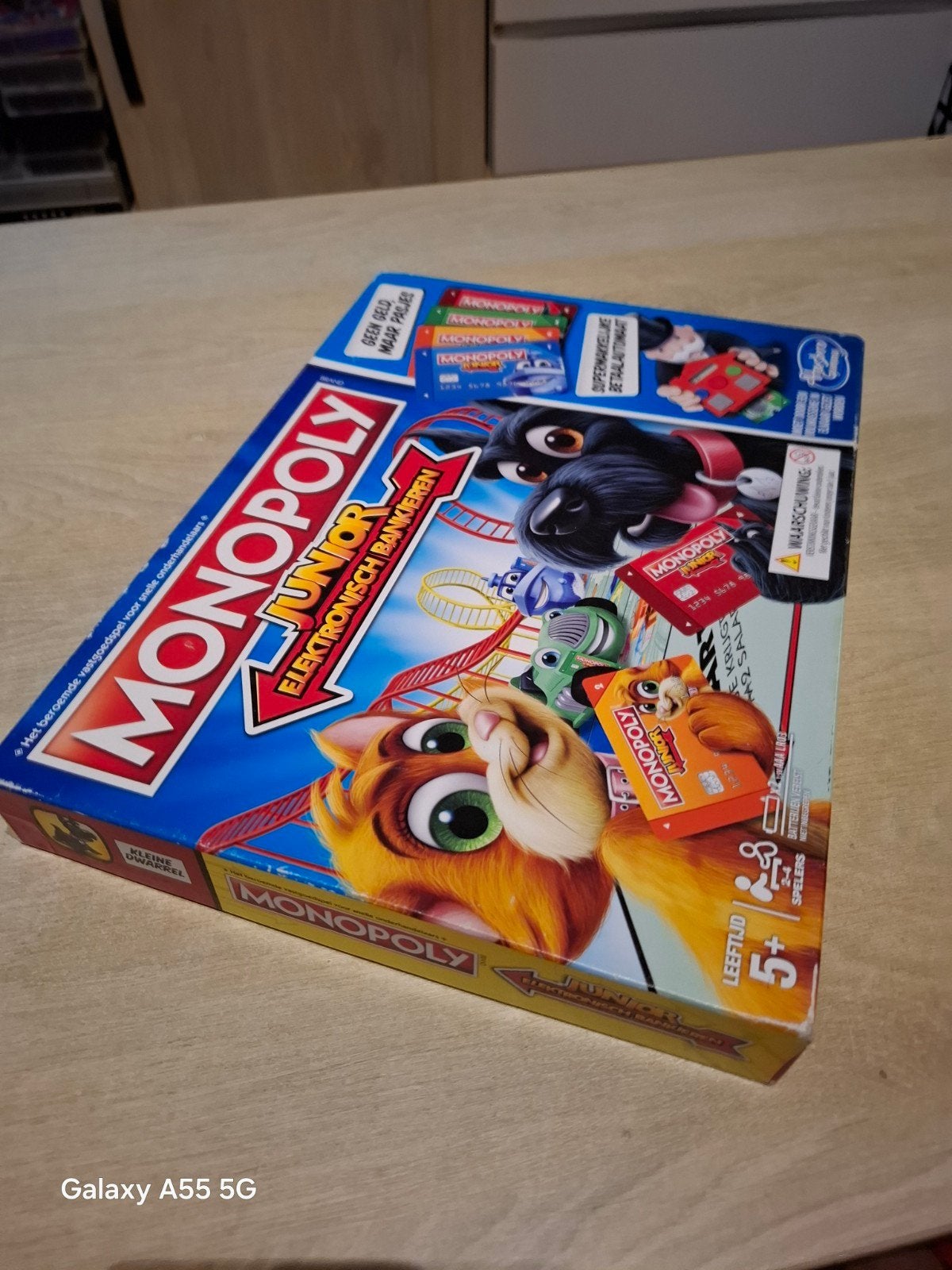Monopoly Junior Elektronisch Bankieren - Zo goed als nieuw, Ophalen of Verzenden, Hasbro, Nvt, Nvt