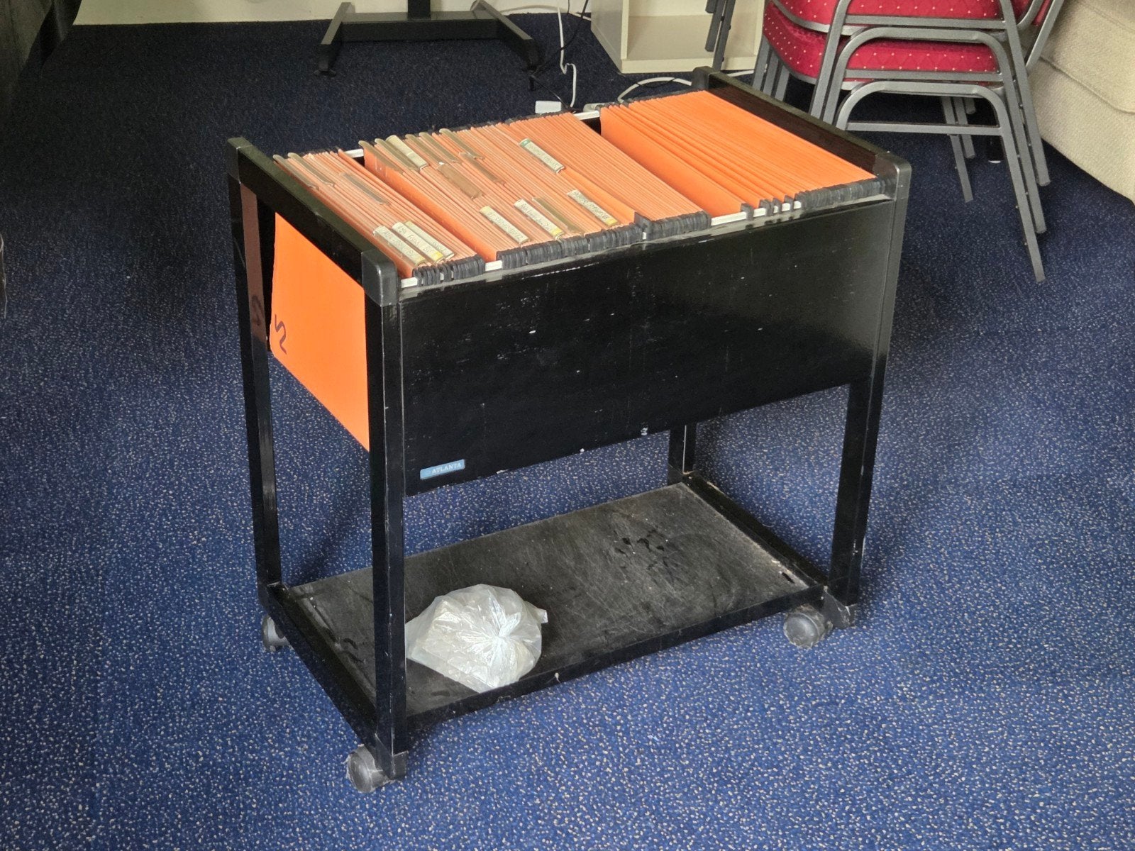 Nette verrijdbare trolley met hangmappen, Ophalen, Gebruikt, 50 tot 100 cm, Minder dan 100 cm