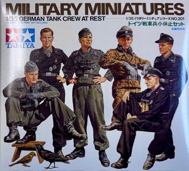 Coelianmodels, Tamiya 35201, Duitse Tank crew, 1/35, € 15,99, Ophalen of Verzenden, Nieuw, 1:35 tot 1:50, Figuur of Figuren