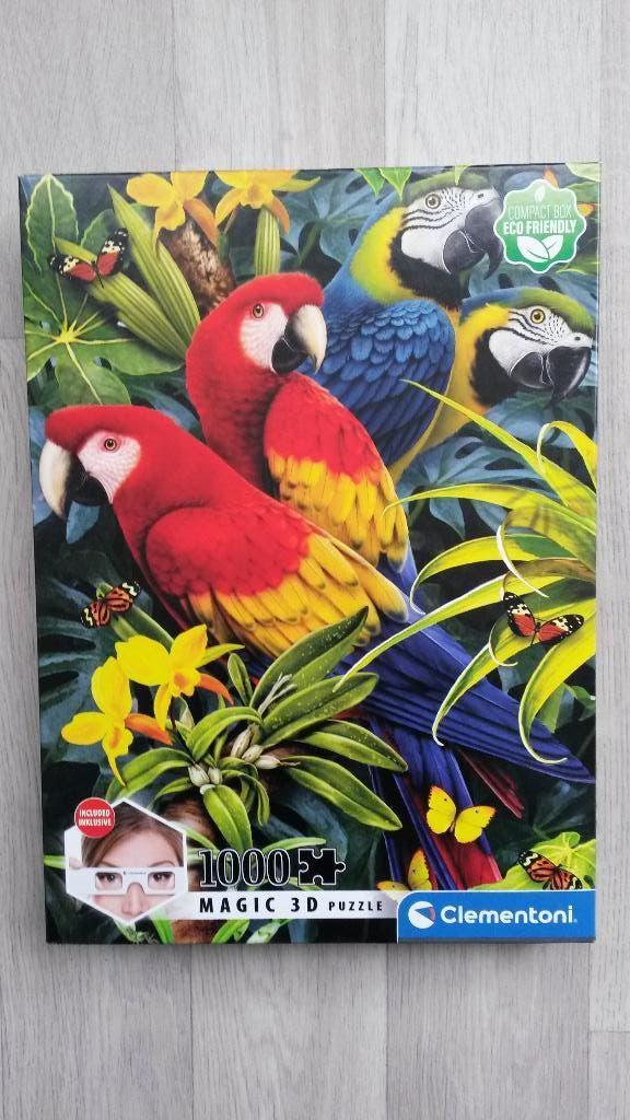 Clementoni 3D puzzel met bril 1000 stukjes, Ophalen, 500 t/m 1500 stukjes, Zo goed als nieuw, Legpuzzel