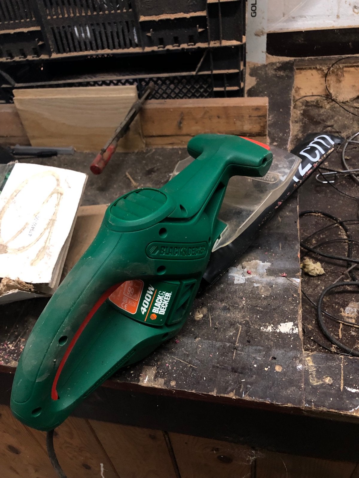 Heggenschaar black & decker 400 watt, Ophalen of Verzenden, Nieuw, Elektrisch