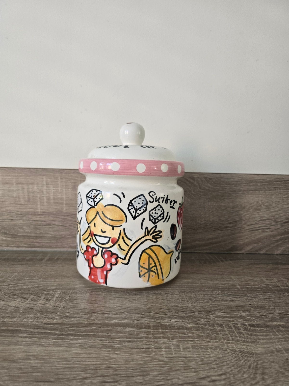 BLOND Amsterdam original cookie jar groot - perfecte staat, Ophalen of Verzenden, Nieuw