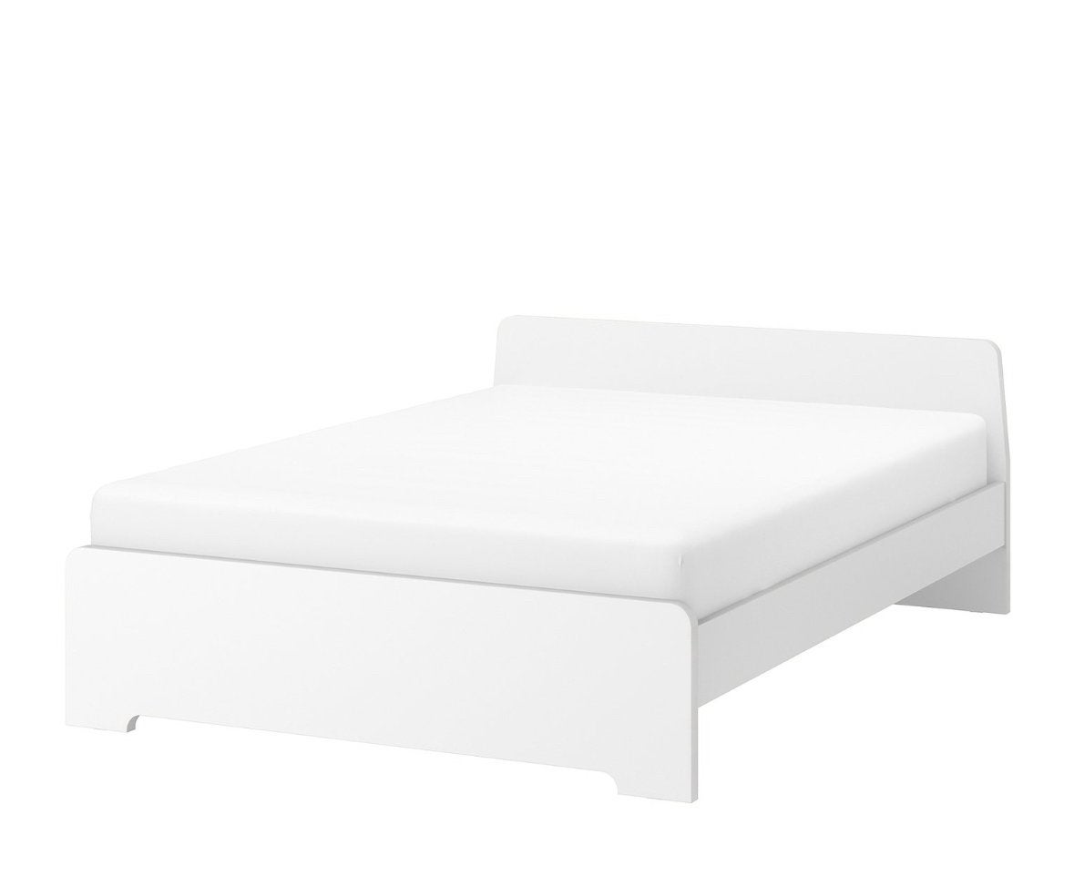 Ikea bed, Ophalen, Wit, Tweepersoons, 140 cm