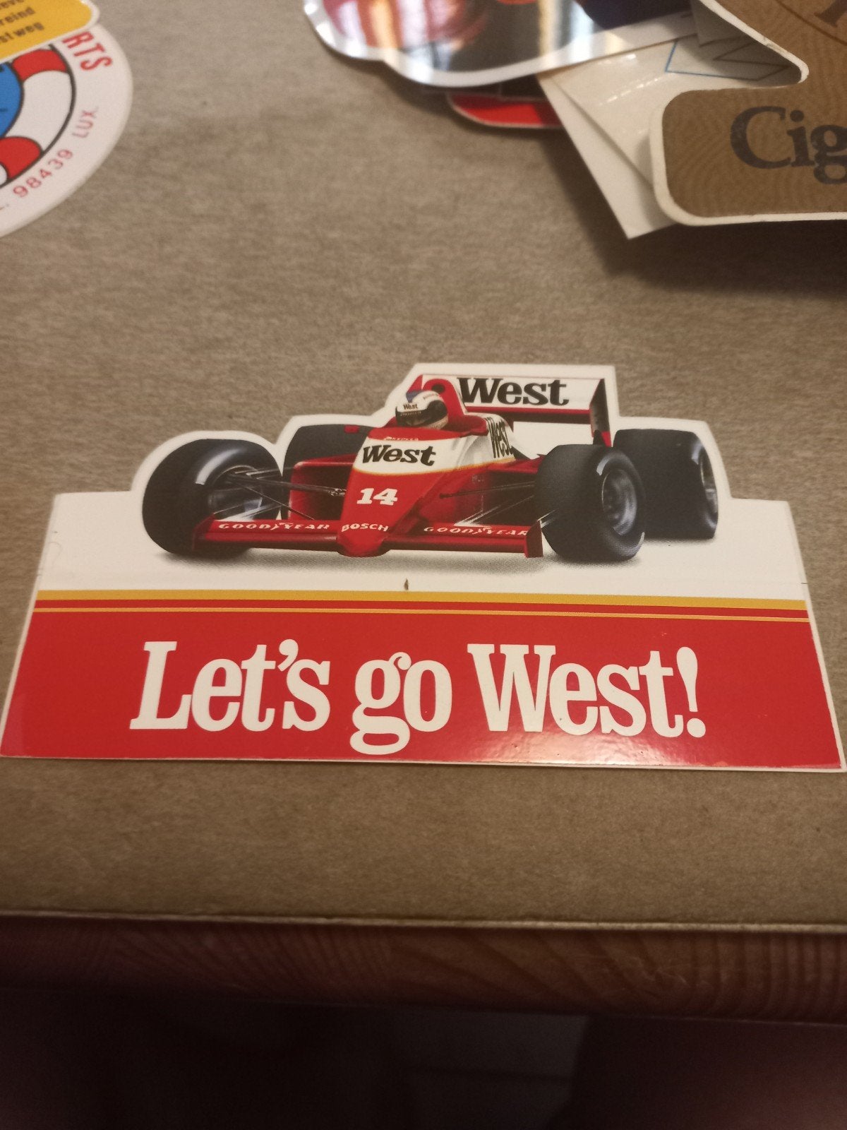 West Formule 1 Sticker - Let's go West!, Ophalen of Verzenden, Gebruikt