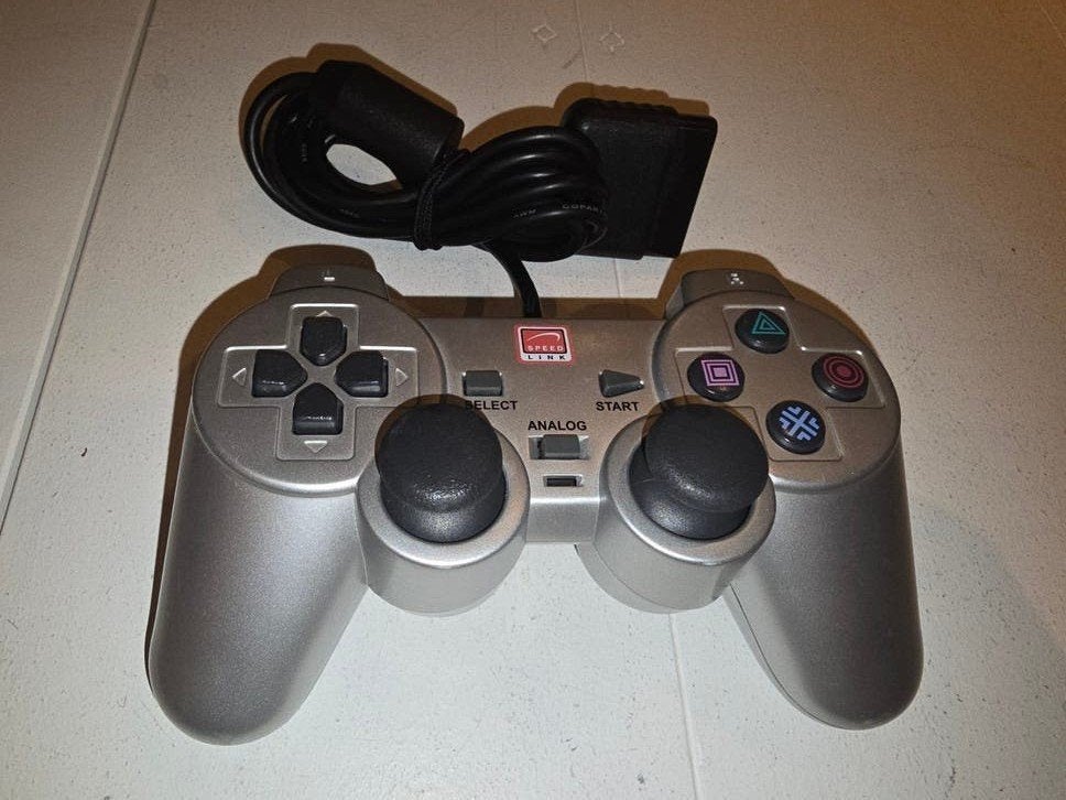 Controller voor PlayStation 2 speedlink dual shock (vibra!), Ophalen of Verzenden, Zo goed als nieuw, Controller, PlayStation 2