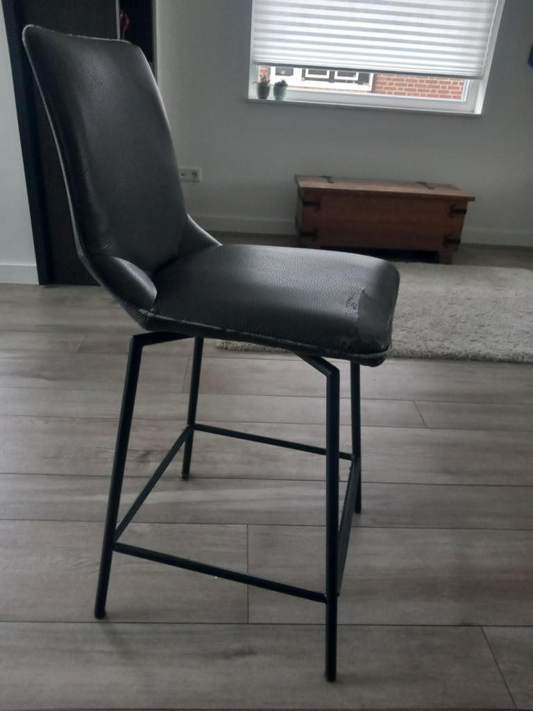 2 barkrukken antraciet, Xooon, Huis en Inrichting, Barkrukken, 1 kruk, Ophalen, Gebruikt, 60 tot 90 cm