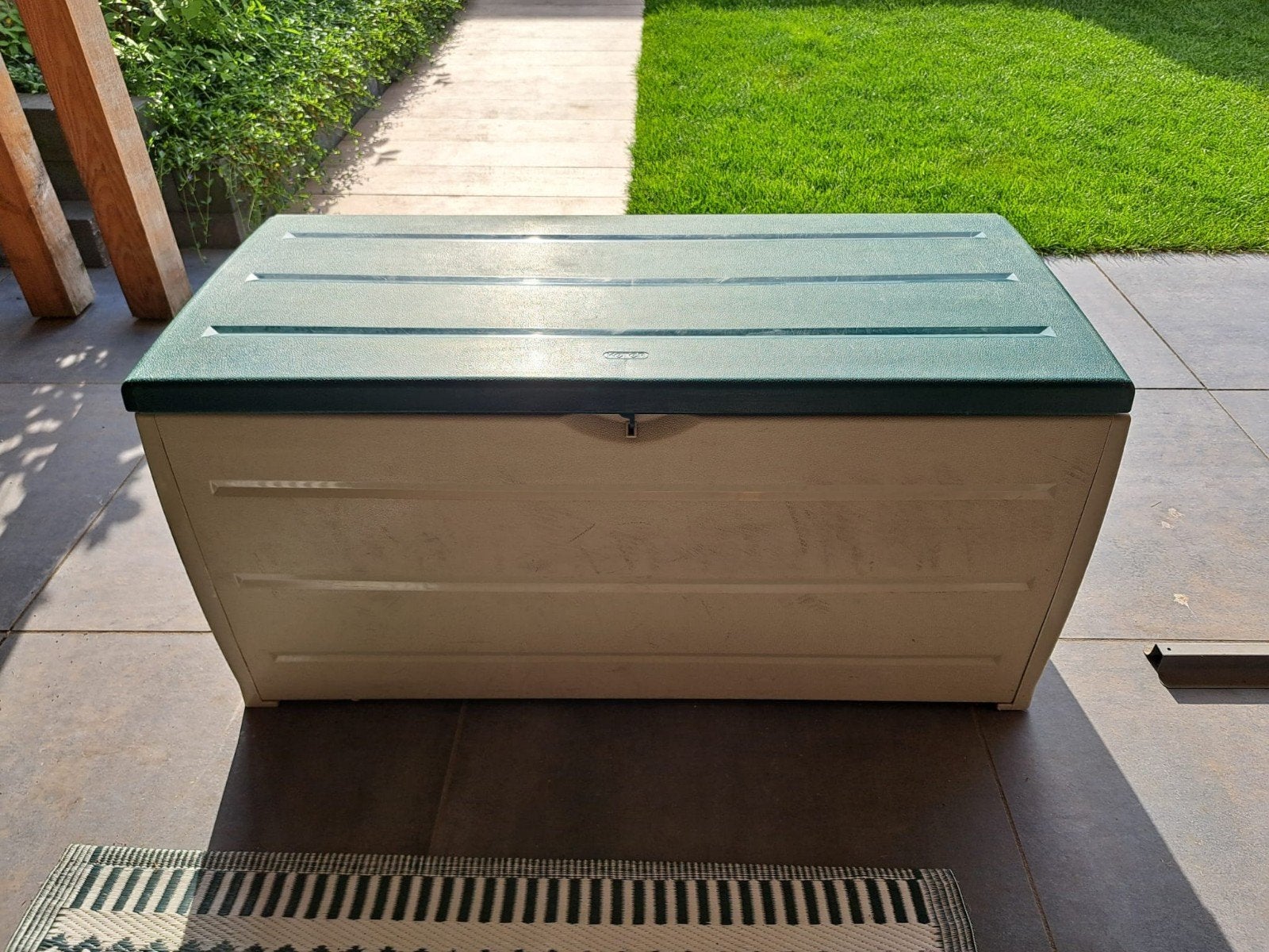 Kussenbox opbergkast tuin, Ophalen