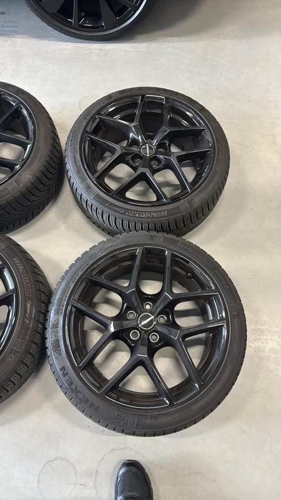 Zwarte Velgen 205/45/17 Winter SEAT VW AUDI, Auto diversen, Wieldoppen, Ophalen of Verzenden