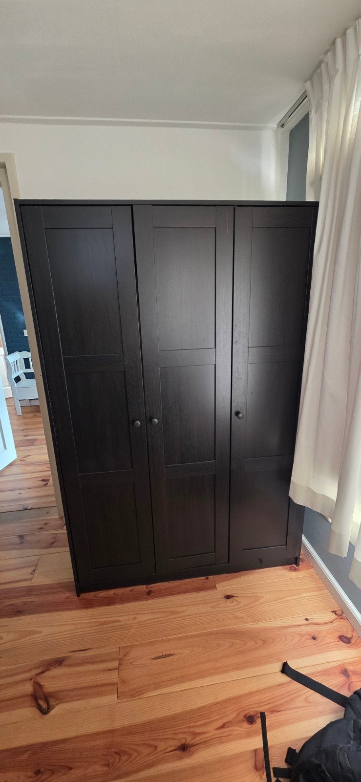 IKEA Kledingkast 176x117.5x55 cm - Zwart, Gebruikt, 100 tot 150 cm, Ophalen of Verzenden, 150 tot 200 cm