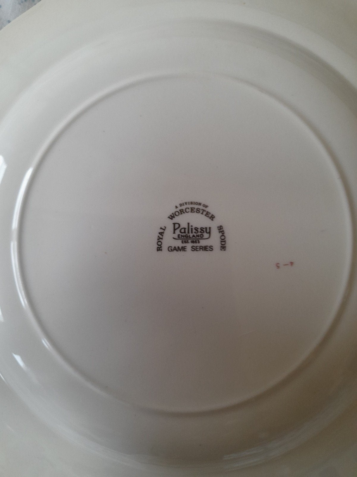 Vintage Palissy Wild Konijn Bord - Game Series, Ophalen