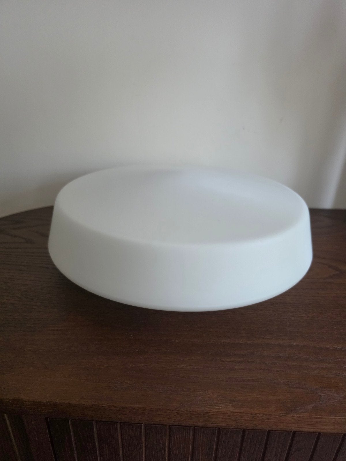 vintage plafondlamp wandlamp xl opaalglas matglas, Ophalen of Verzenden, Wit, Glas, Zo goed als nieuw