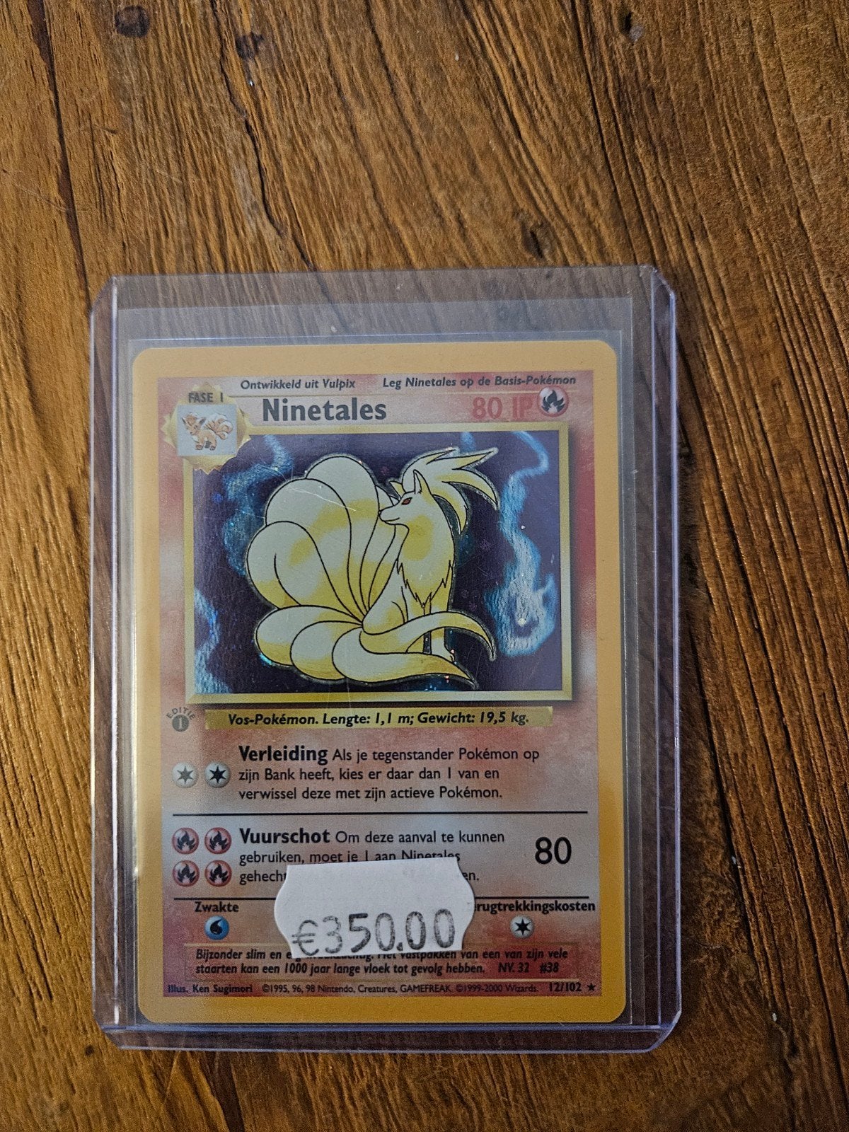 Ninetales 1e editie Nederlands Pokémon kaart - Uitstekend, Hobby en Vrije tijd, Verzamelkaartspellen | Pokémon, Ophalen of Verzenden