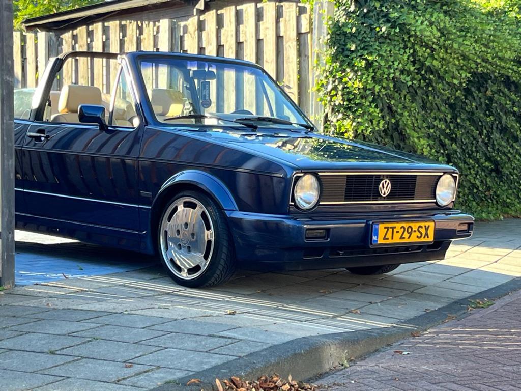 Volkswagen Golf 1.8 Cabriolet 72KW U9 1991 Blauw, Voorwielaandrijving, 4 cilinders, Cabriolet, Blauw