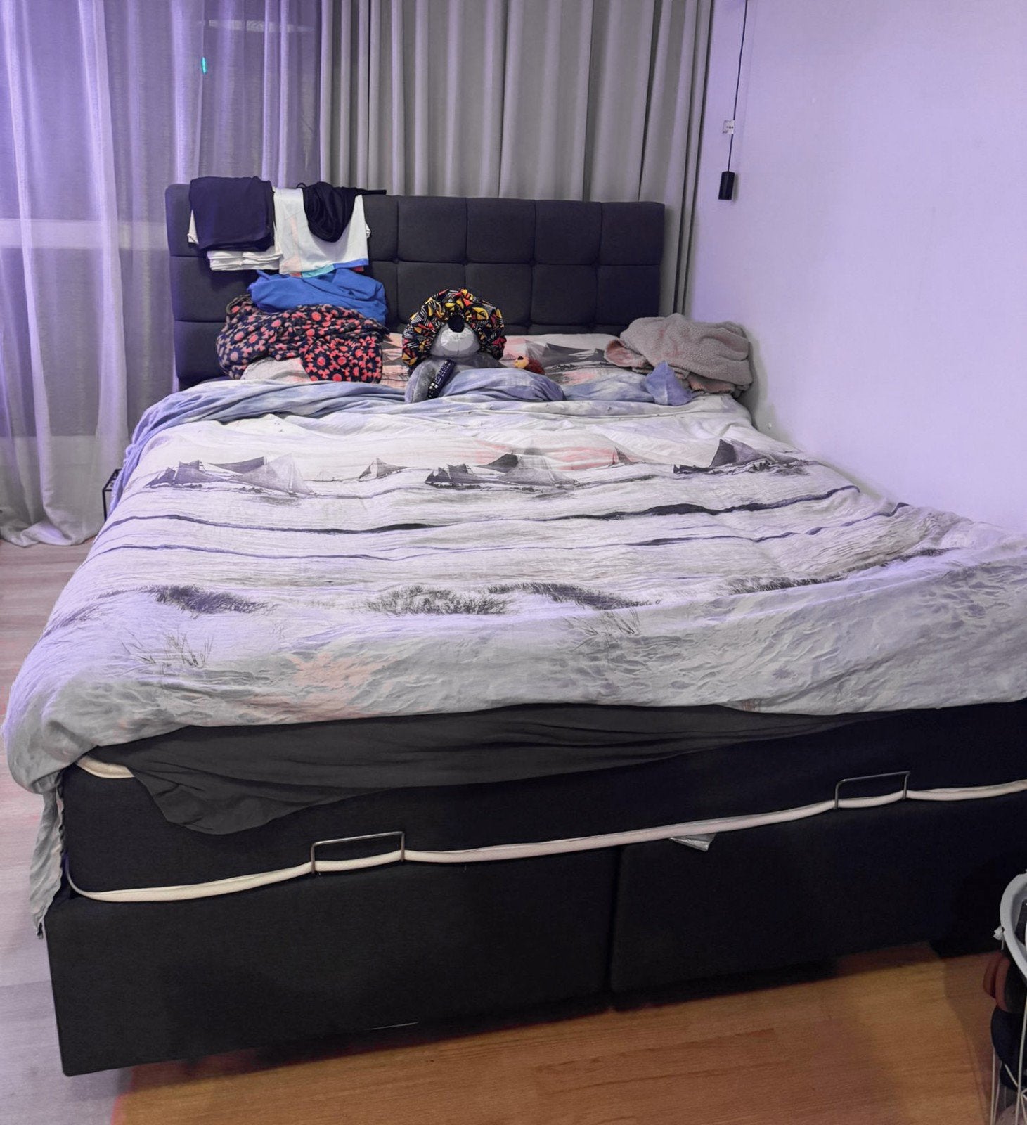 Bed met opslagruimte 160 x 200, Ophalen, Gebruikt, Tweepersoons, 200 cm