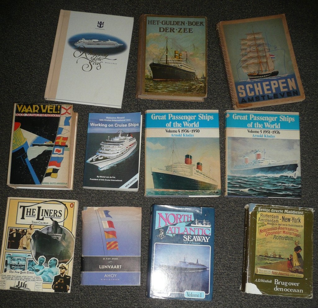 12 boeken over scheepvaart cruise ships cruiseschepen:, Ophalen of Verzenden, Zo goed als nieuw, Europa