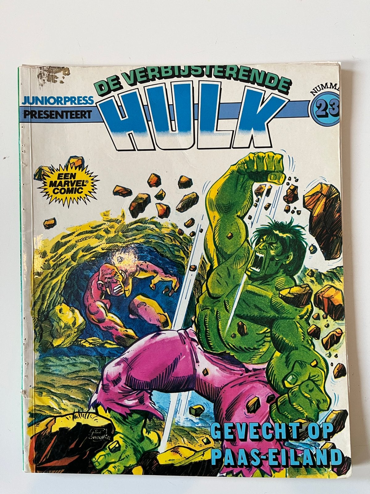 De Verbazingwekkende Hulk - Juniorpress - Nr. 23, Boeken, Eén stripboek, Ophalen of Verzenden, Gelezen